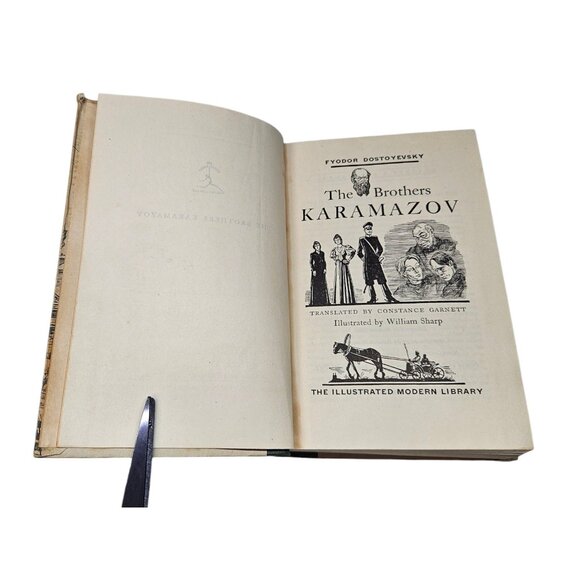 The Brothers Karamazov 1943 w/ Slipcase Dostoyevsky Illustrated Modern Library - Picture 13 of 16